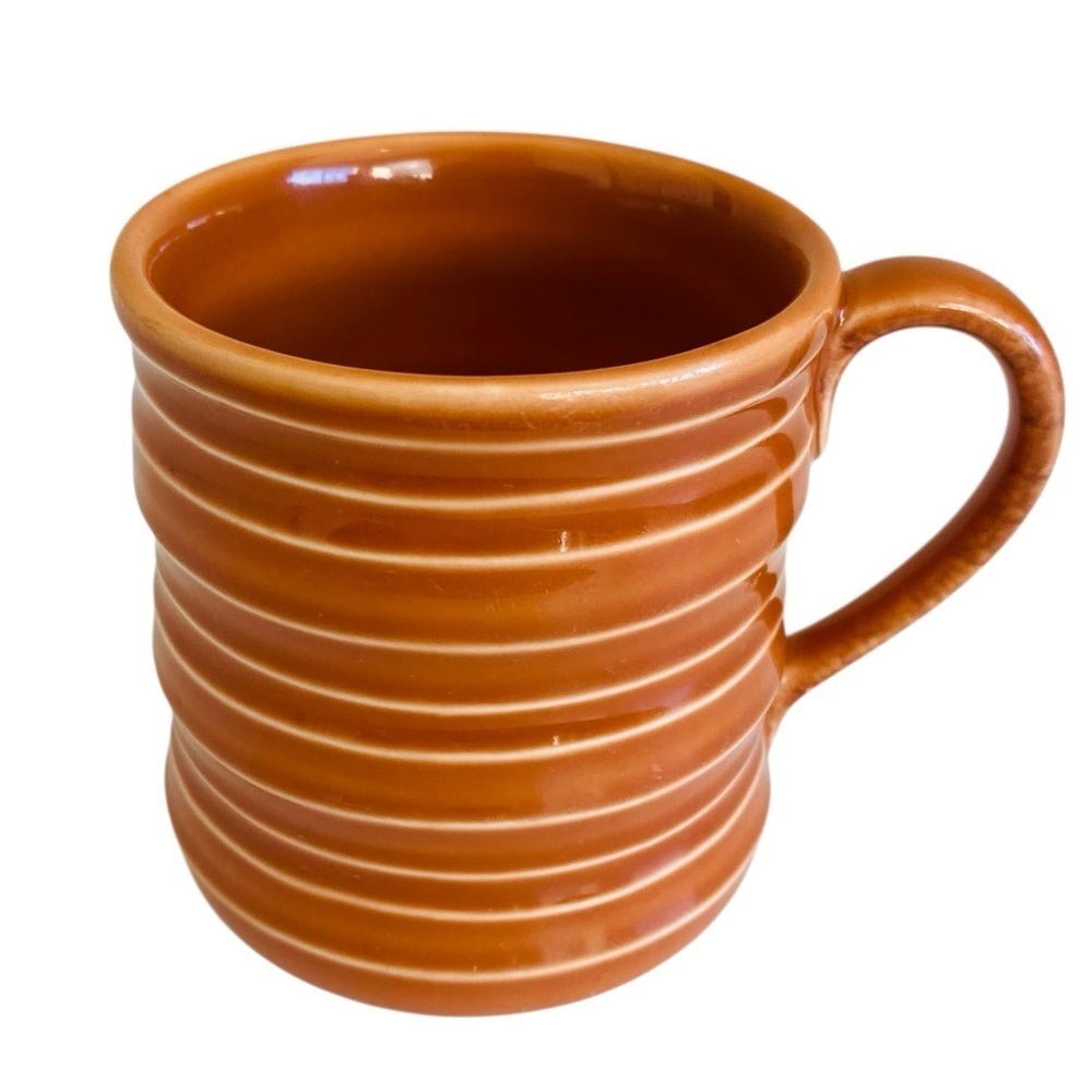 Starbucks Ribbed Spiced Orange Glazed 2005 Mug 14oz
